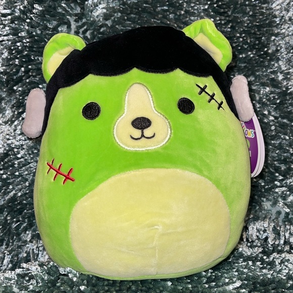 NWT Squishmallow Limited Edition Halloween Frankenbear LEN - Picture 1 of 4